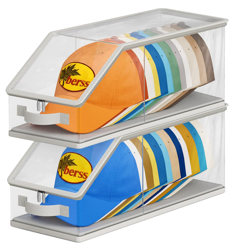 AOODA stackable hat storage shows 24-capacity organization for closet space
