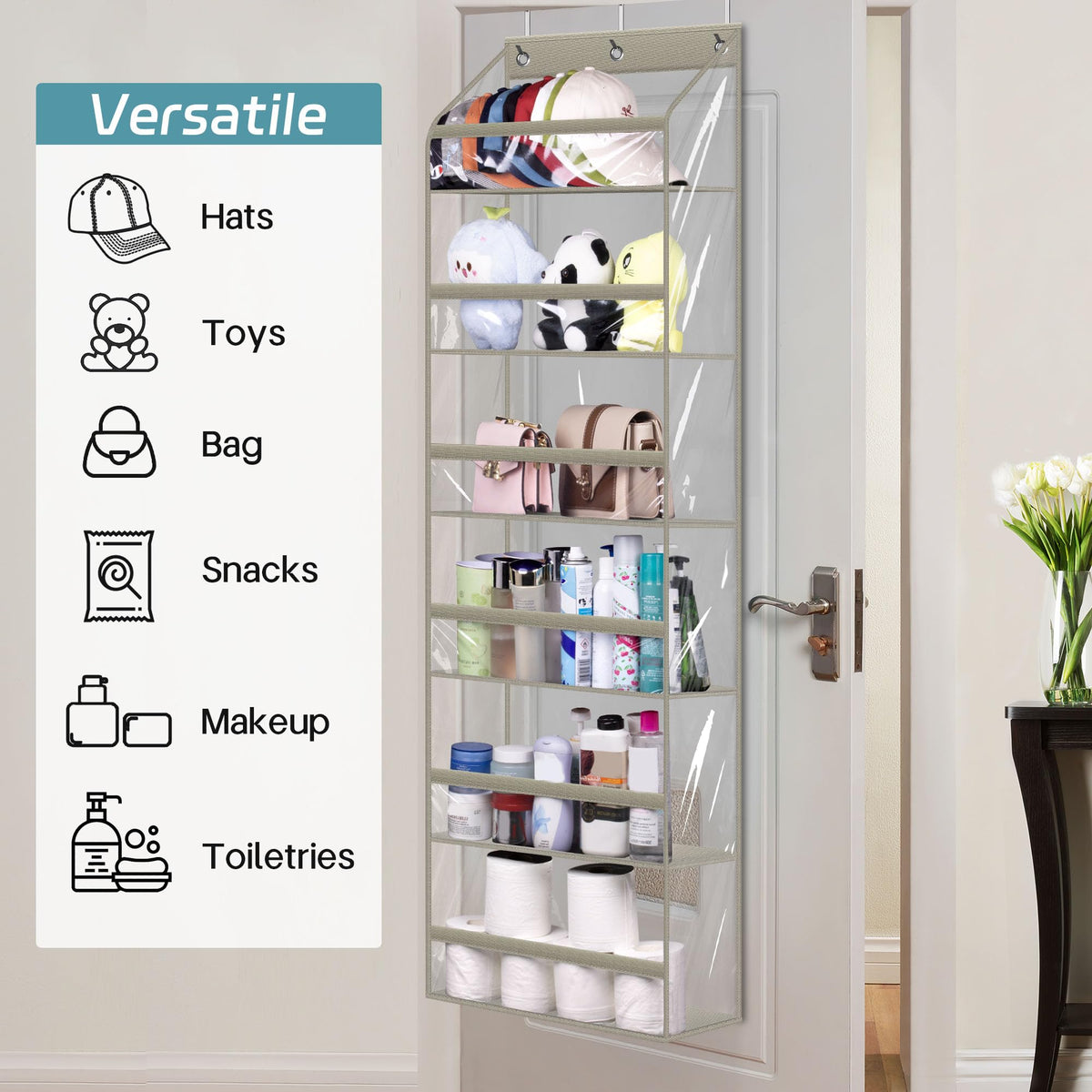 AOODA versatile storage for hats and accessories in closets.