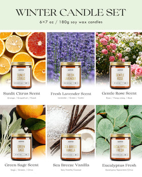 AOOVOO Soft Sandalwood candle jar for warm, cozy atmosphere