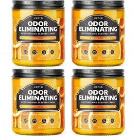 AOOVOO citrus lemon odor-elimination candle pack enhances air freshness in any room.