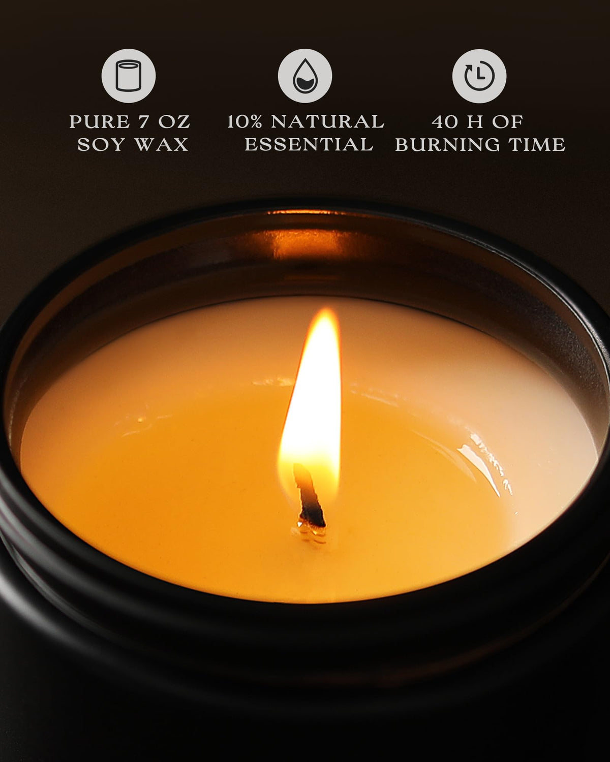 AOOVOO mahogany teakwood candle adds masculine depth to spaces.