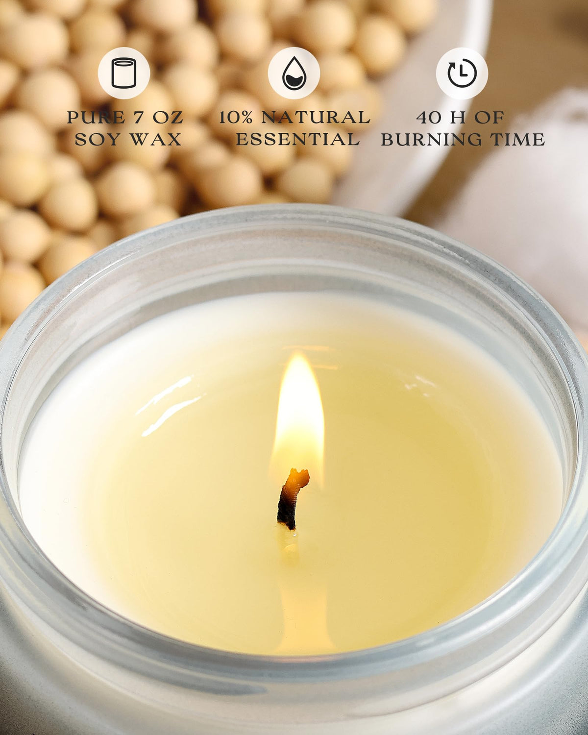 AOOVOO mahogany teakwood candle for a rich, sophisticated scent in any living space