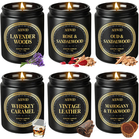 AOOVOO six-pack gift box candles for warm home ambiance.
