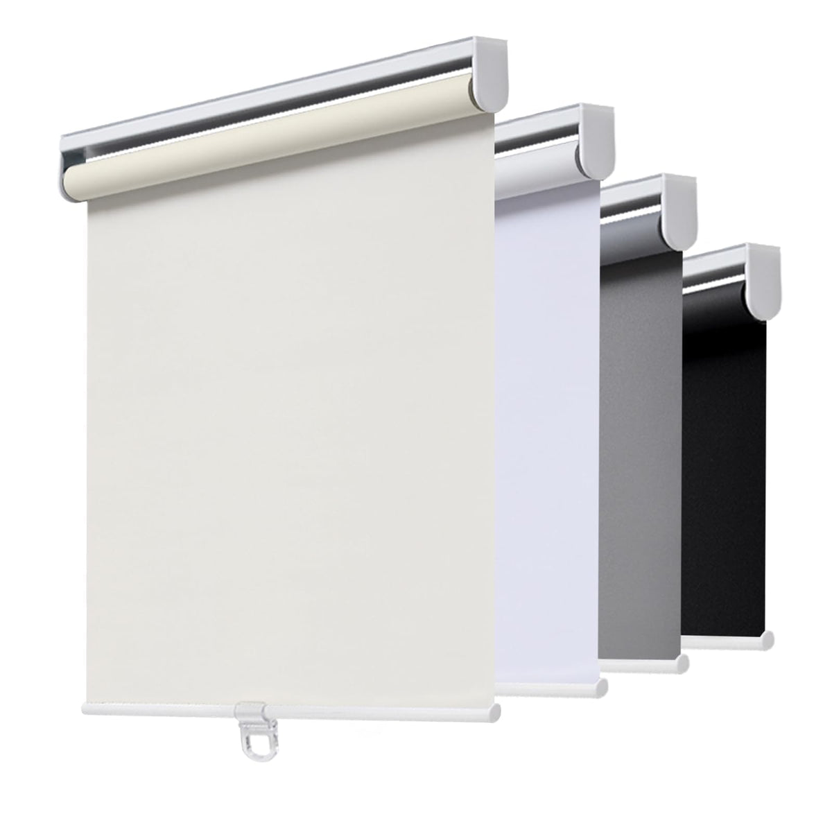 AOSKY cordless roller shade Ivory on a large window for a modern look.