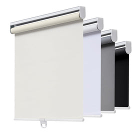 AOSKY cordless roller shade Ivory on a large window for a modern look.