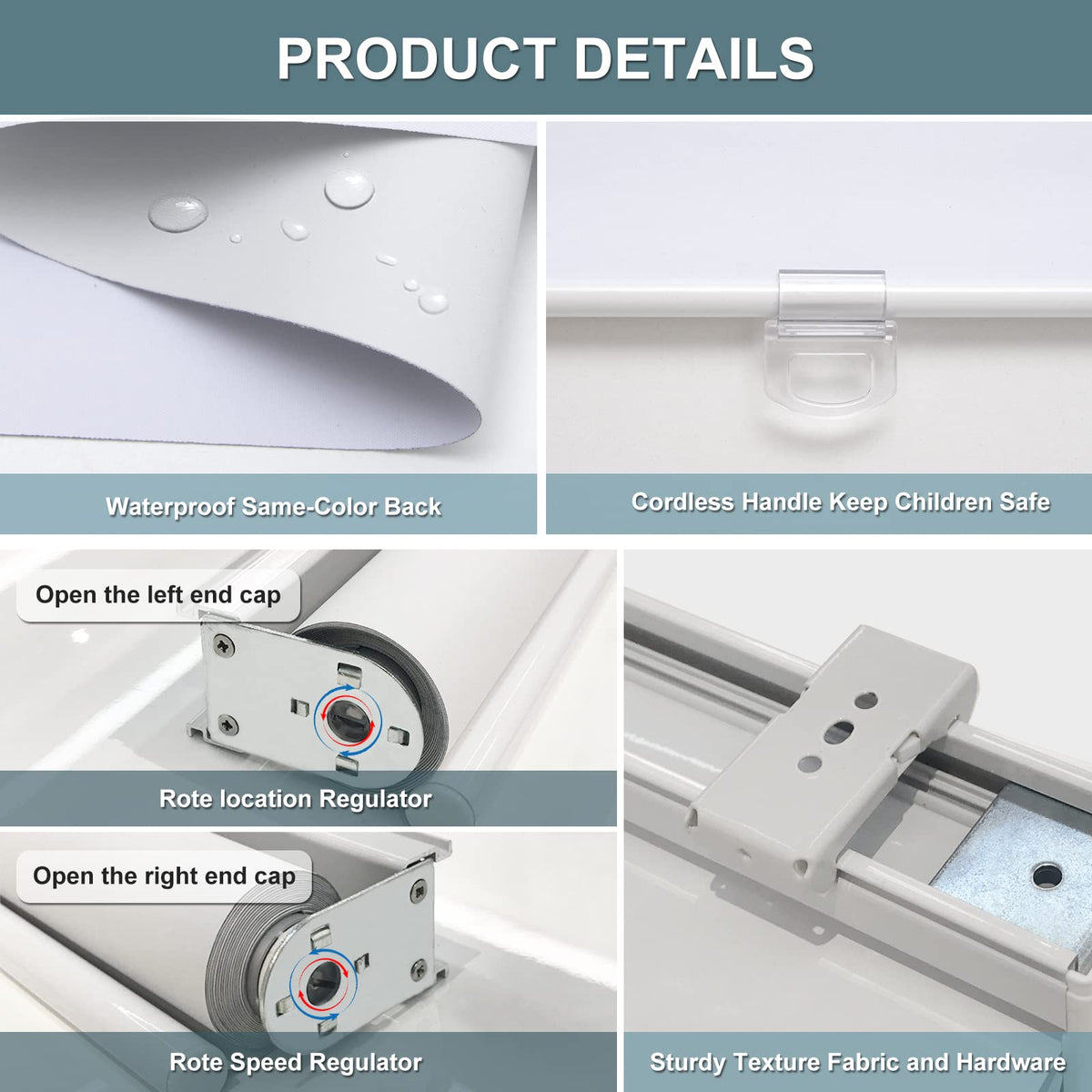 AOSKY window coverage provides flexible height adjustment up to 72 inches.