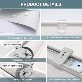 AOSKY shade adjusts from 0 to 72 inches, fitting many window sizes.