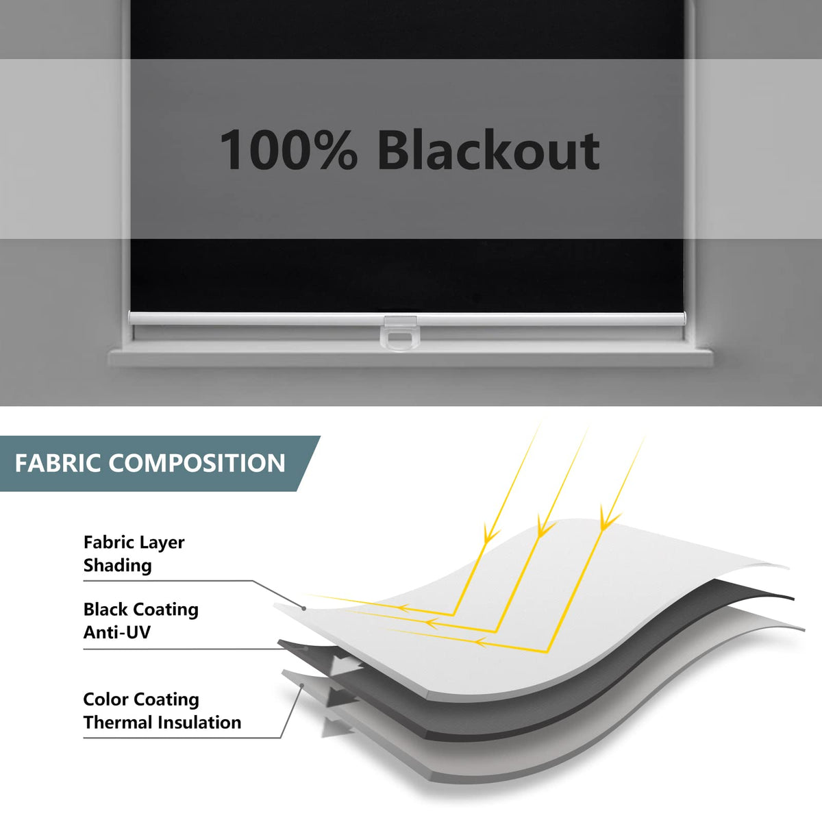 AOSKY cordless roller shades offer kid-safe, pet-friendly cordless operation