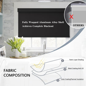 AOSKY UV-protection-sun-block blocks glare while preserving room ambiance.