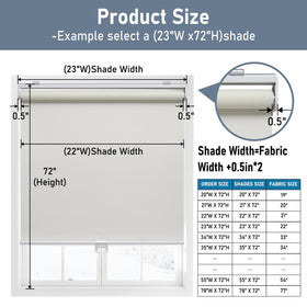 AOSKY UV-protection window shade Ivory blocks glare and preserves interiors.