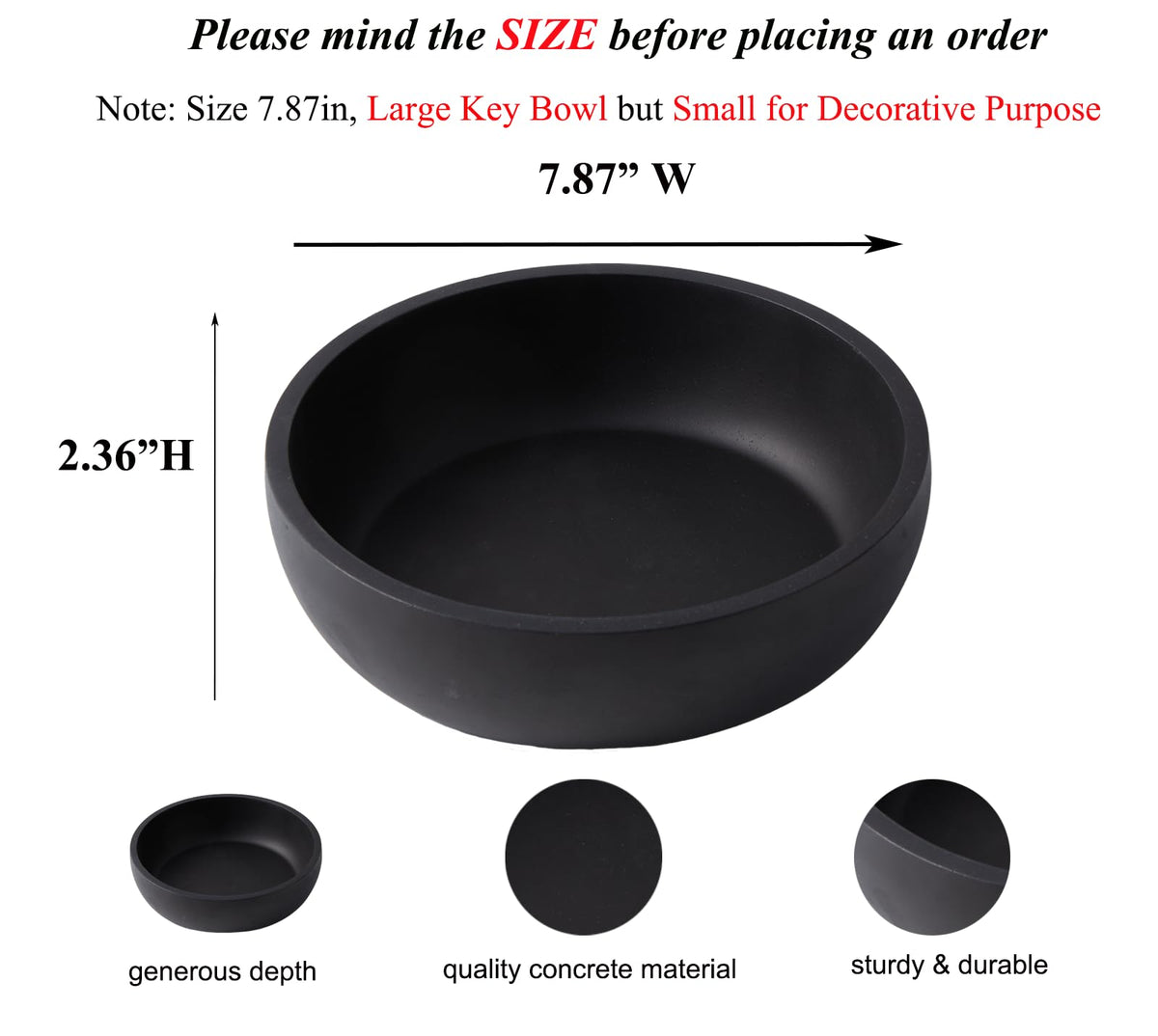 Aotea Crafts eco-friendly concrete bowl for sustainable décor