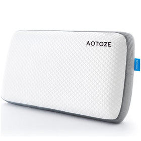 AOTOZE memory-foam-pillow texture-detail highlights breathable surface for cooler sleep