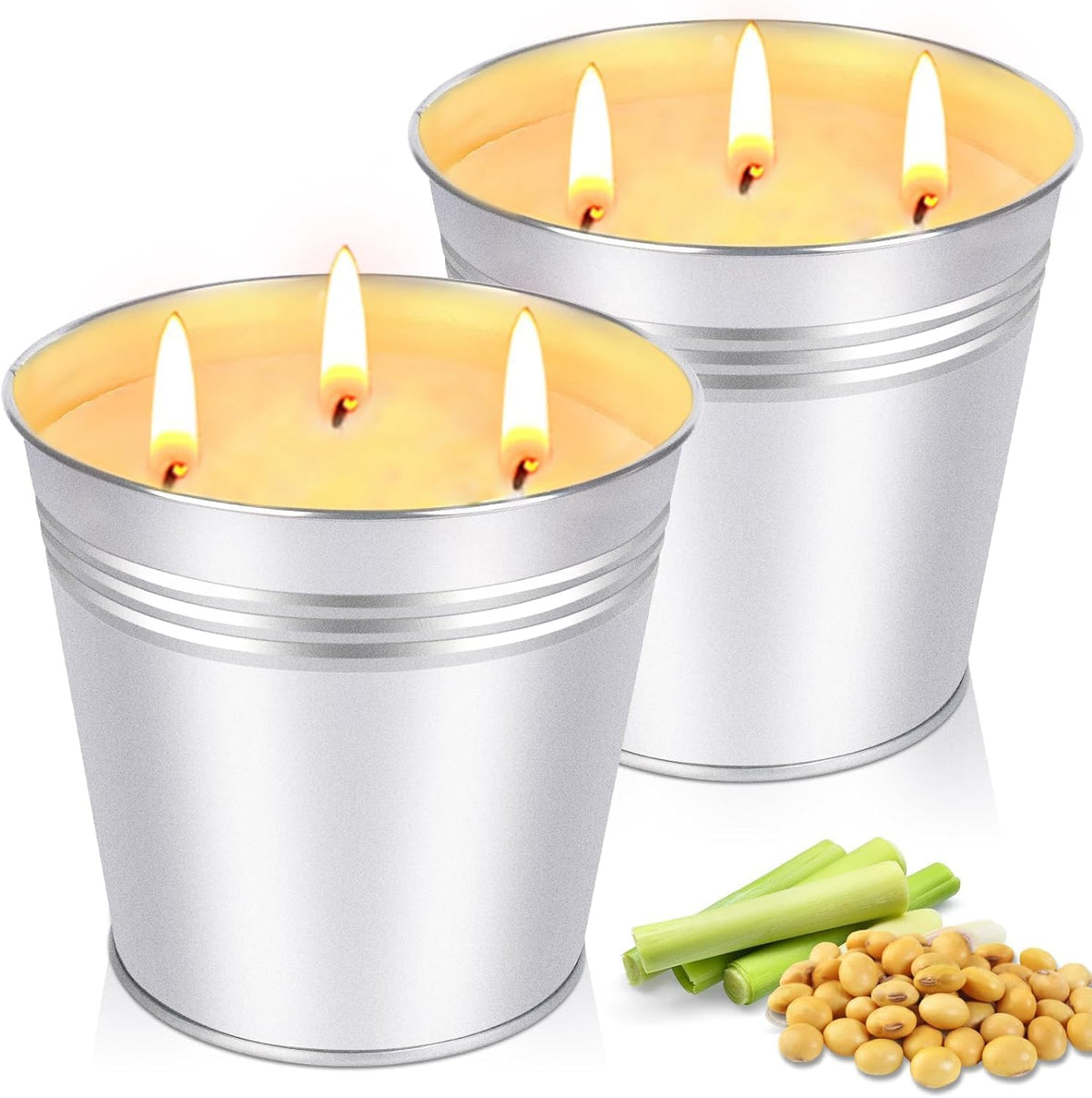 Aottom citronella candle outdoor 3-wick 34oz for extended patio evenings