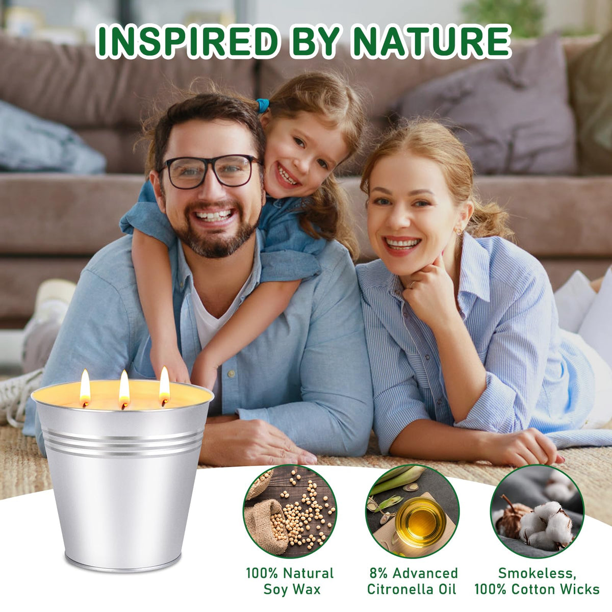 Aottom citronella candle patio-dining setup for outdoor meals