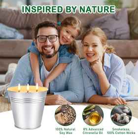 Aottom citronella candle patio-dining setup for outdoor meals