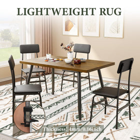 Aoyaomi washable rug 6x9 cleans easily for busy households.