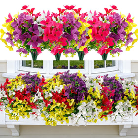 Apeair 24 bundles outdoor flowers create colorful porch display