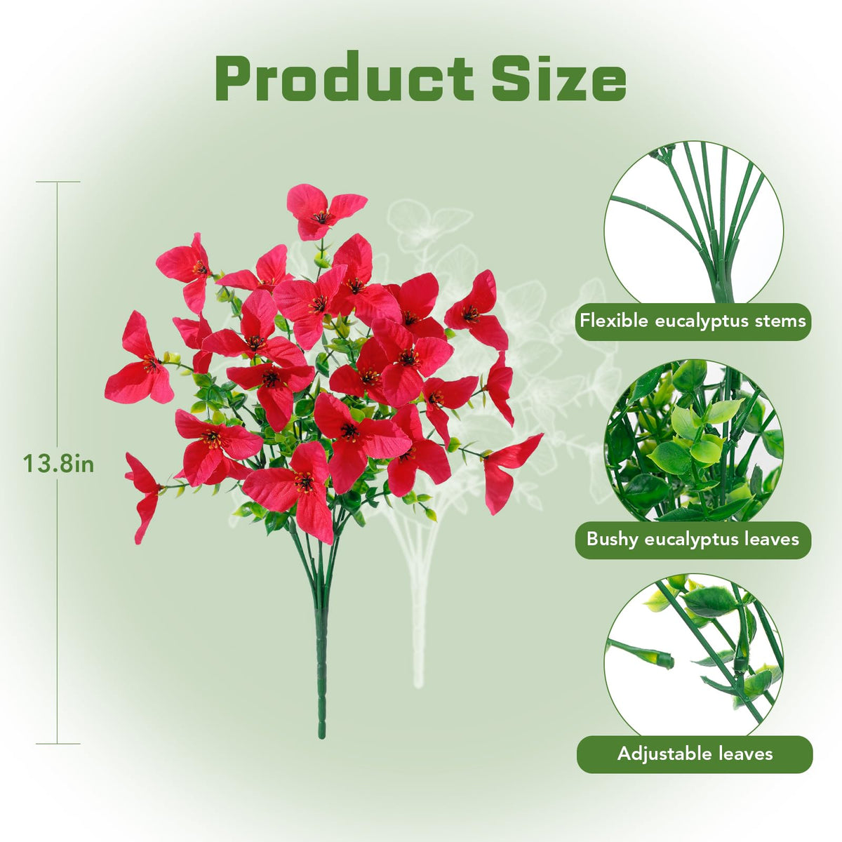 Apeair 34-35 cm artificial flower stems allow flexible arrangements