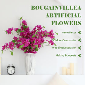 Apeair bougainvillea silk leaves green capture lifelike texture for indoor decor.