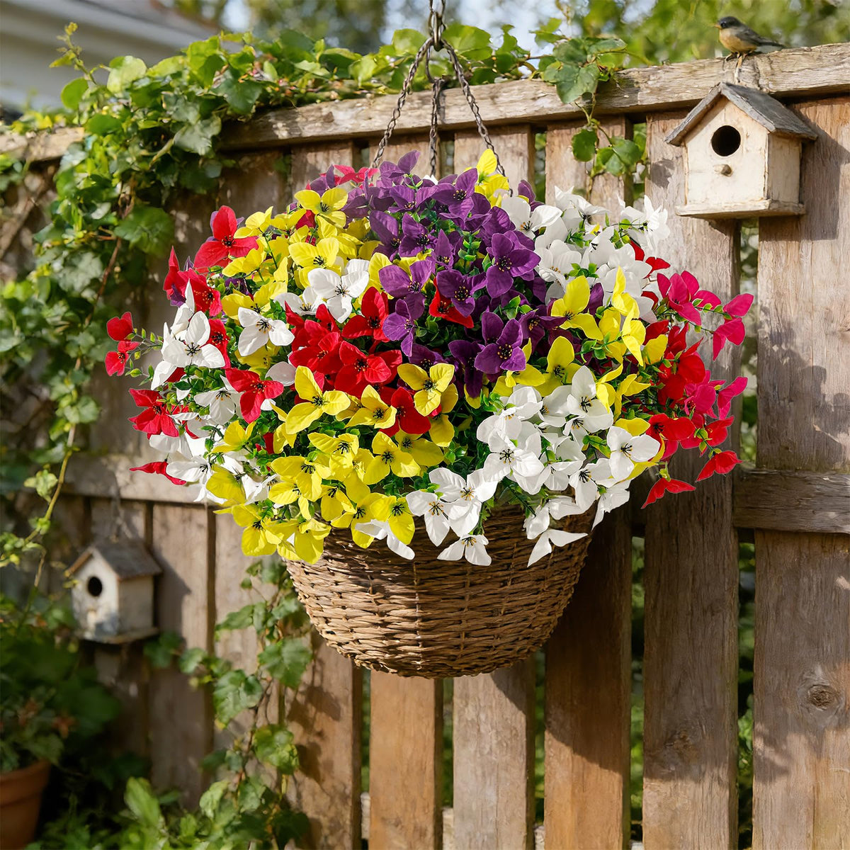 Apeair 24 bundles arranged in planters for spring and summer decor