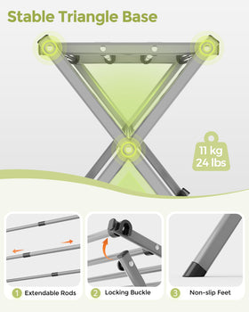 APEXCHASER rack handles delicate fabrics gently.