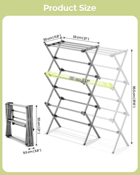 APEXCHASER expandable rack with 11 poles for extra space.