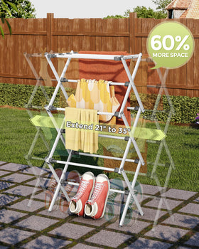 APEXCHASER foldable-design rack saves space when not in use