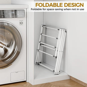 APEXCHASER drying rack folded compact for easy transport.