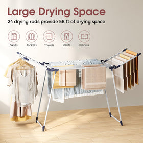 APEXCHASER drying rack outdoors with rust-free coating on a balcony