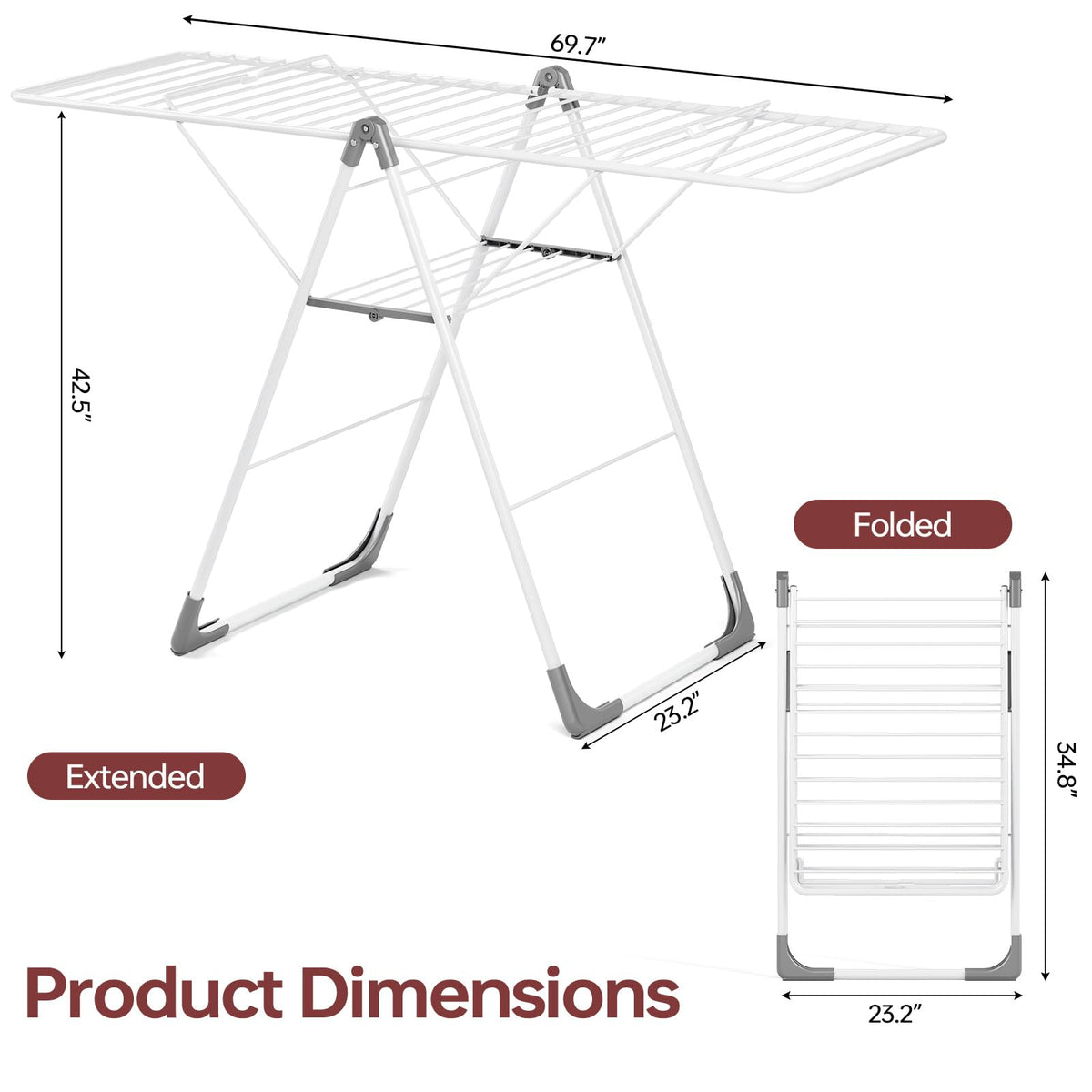 APEXCHASER top-wing extended to 70 inches for quilts and large items.