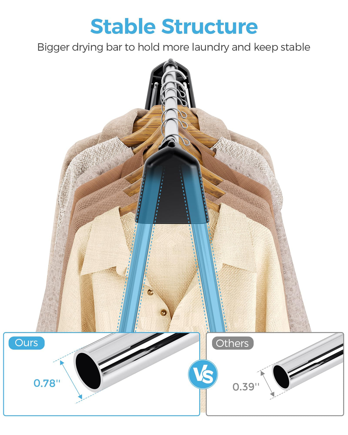 APEXCHASER foldable drying rack folding action demonstrates easy storage.