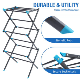 ApexChaser rack usable indoors and outdoors for versatile laundry