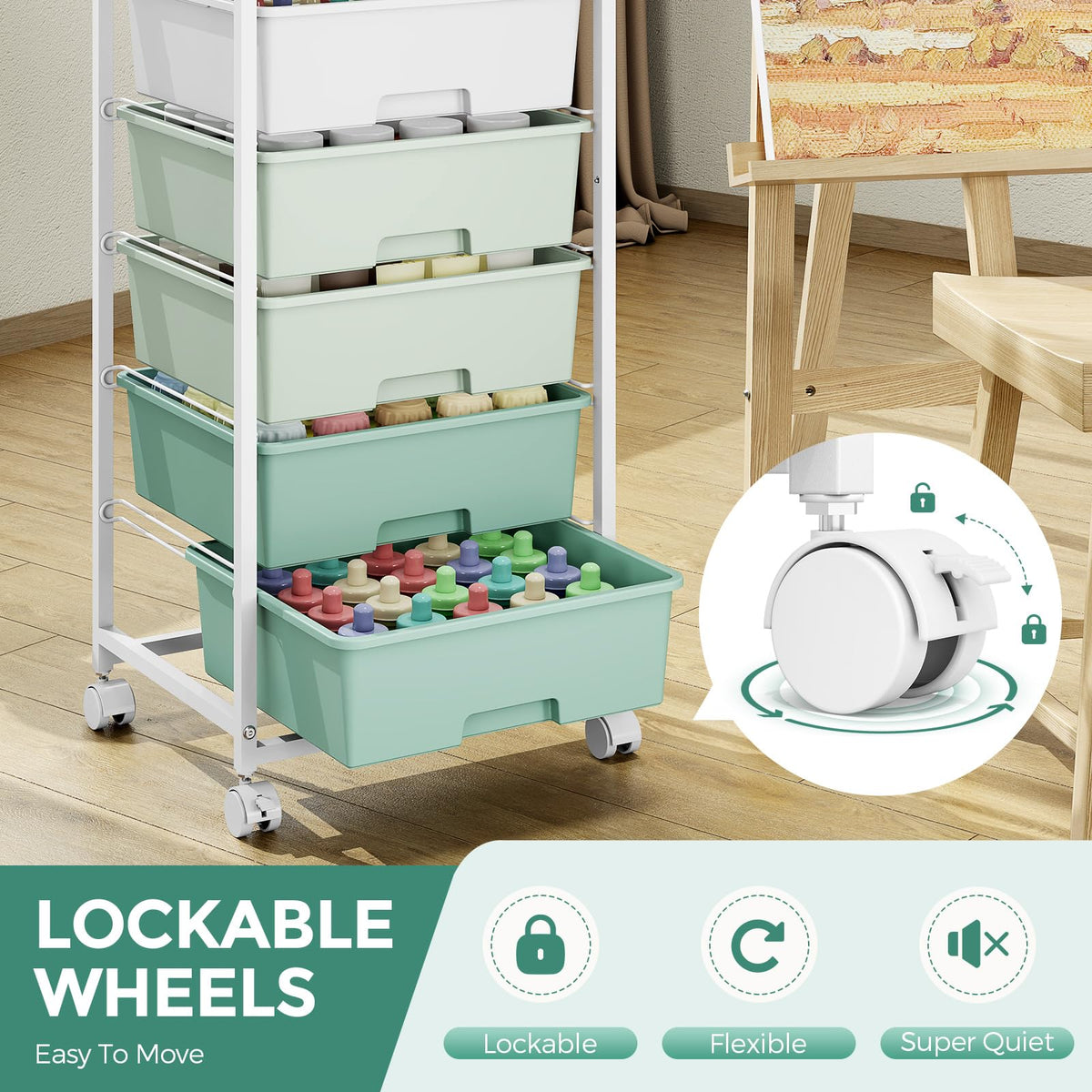 APEXCHASER metal-frame cart designed for durable daily use