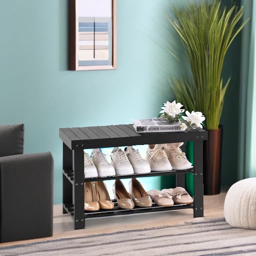 Apicizon Bamboo Shoe Rack close-up bamboo grain emphasizing craftsmanship