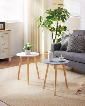 Apicizon round side table non-slip pads, floor protection.