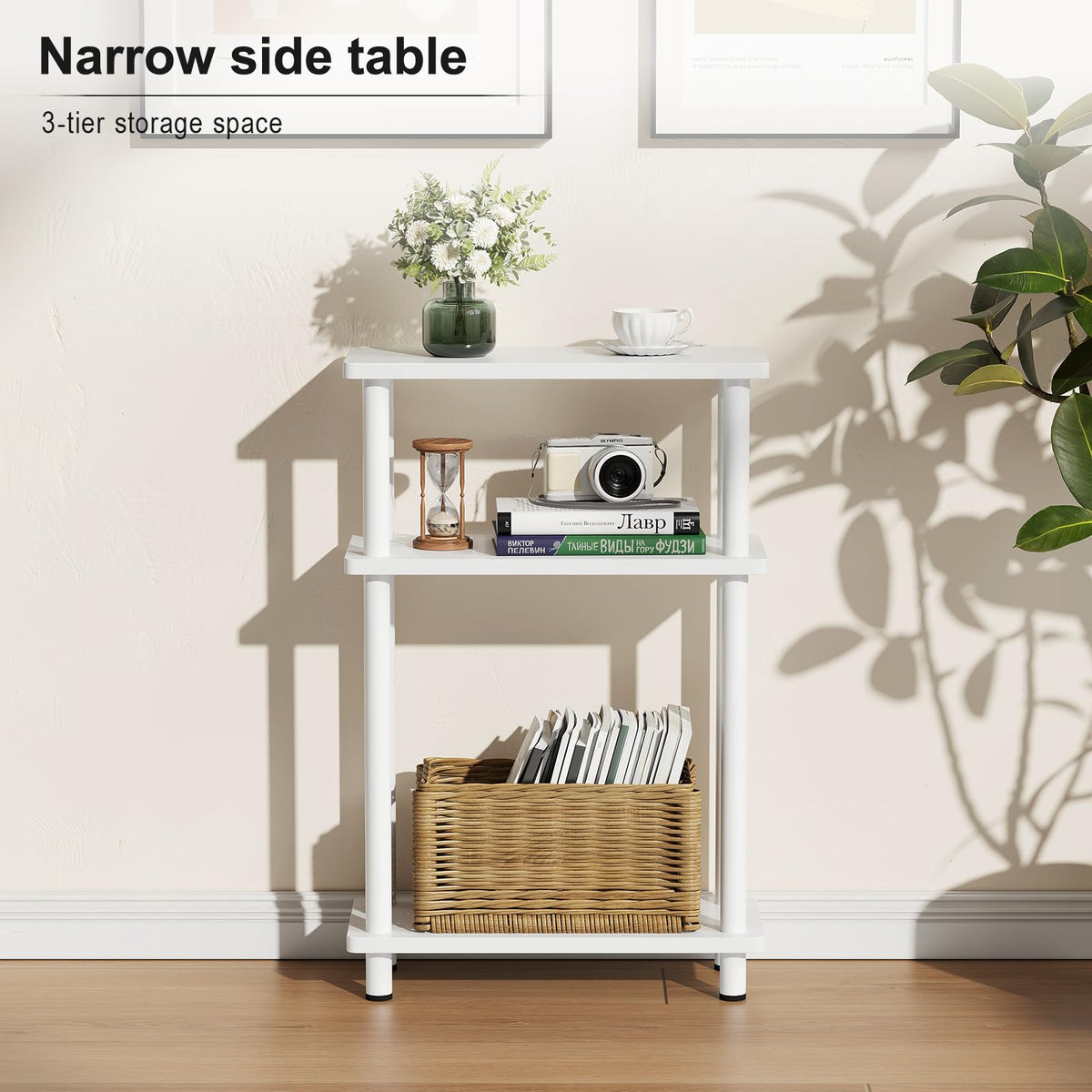 Apicizon side table compact design for corner decoration.