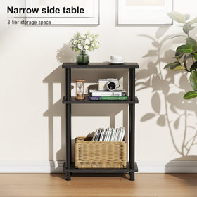Slim profile of Apicizon table fits small bedroom corners.