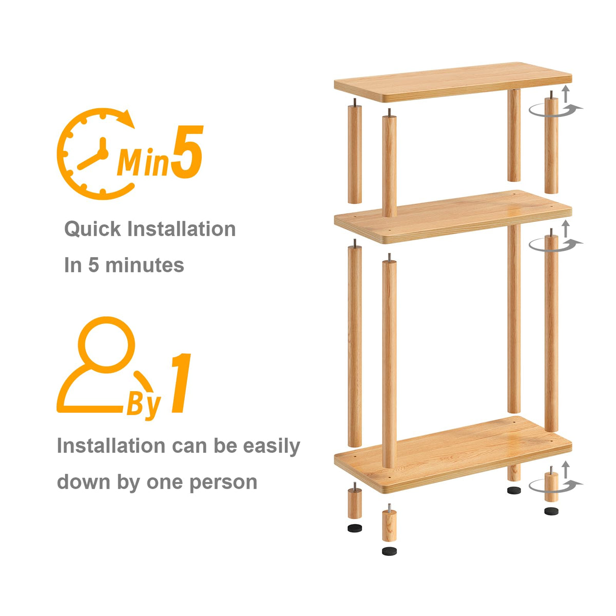 Apicizon easy assembly in minutes with no tools required.