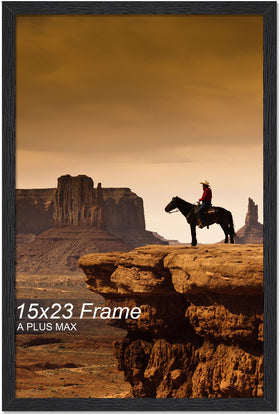 A PLUS MAX 15x23 black frame ready to showcase your photo on the wall