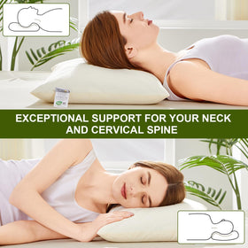 APOBUY cooling pillow setup promotes breathable sleep.