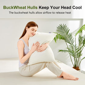 APOBUY pillow provides neck support for back and side sleepers.
