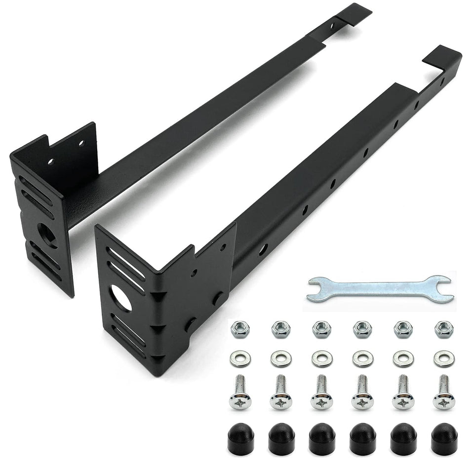 Appacare footboard extension brackets showing adjustable length for secure attachment