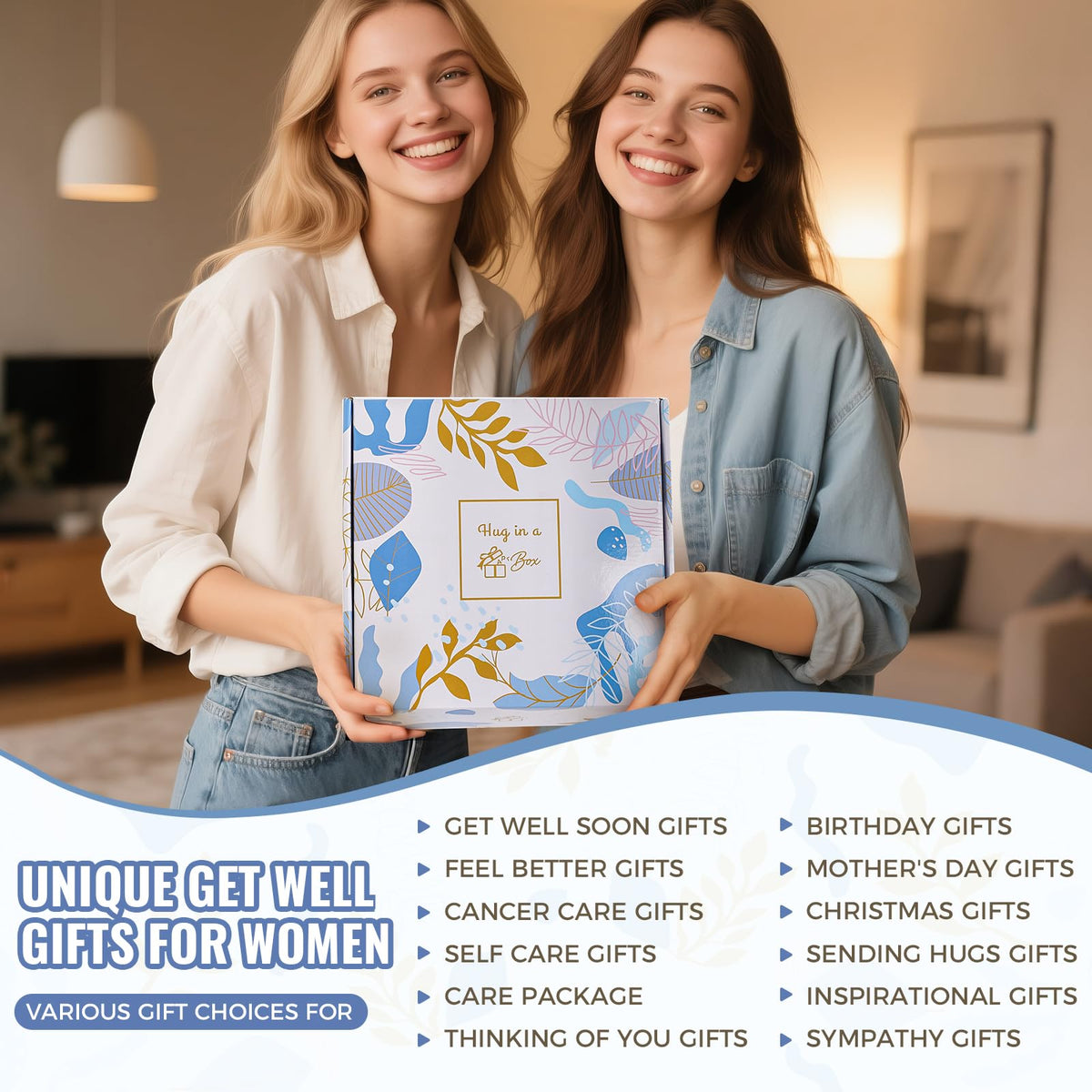 APRBOX get well soon card and gift box conveys support and encouragement.
