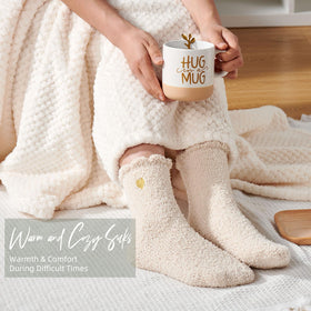 APRBOX sympathy gift basket ceramic mug for comforting beverages during reflective moments.