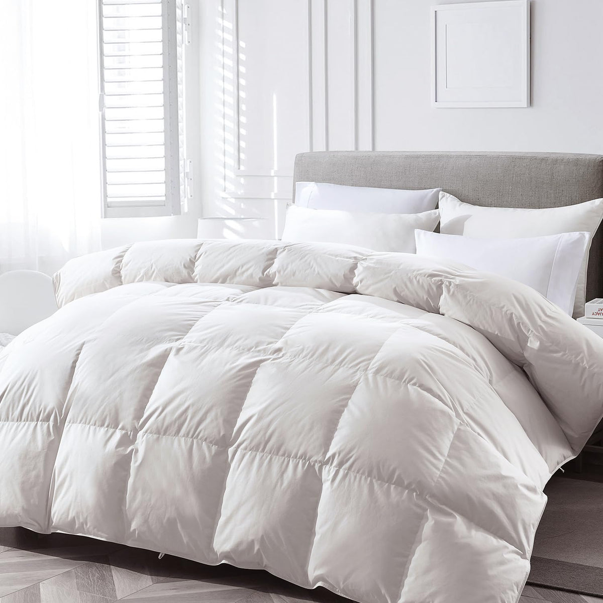 APSMILE 120x98 inches duvet insert for warm-weather nights with lightweight warmth