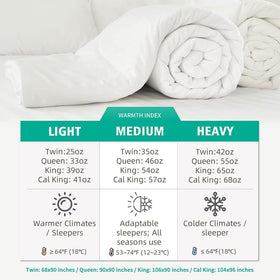APSMILE care instructions image shows tumble dry low to preserve loft.