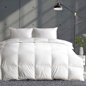 APSMILE lightweight down feather comforter with oversized king fit and breathable cooling