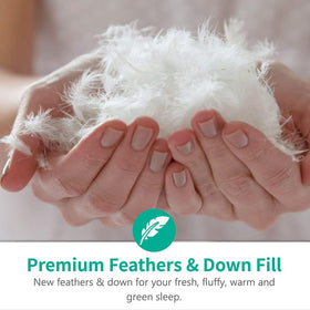 APSMILE premium feathers-down filling delivering fluffy loft and warmth
