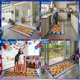 APUDWN non-slip layered mat base helps stay in place on varied surfaces.