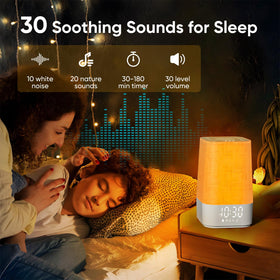 APUZOM dimmable bedside lamp offers a warm glow for night reading.
